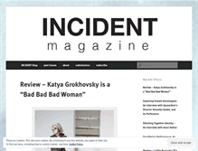 Tablet Screenshot of incidentmag.com